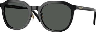 Versace VE4493D Asian Fit GB1/87 Womens Sunglasses Black Size 55