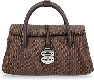 Zanellato Neutrals Dotta Vimini Woven Handbag