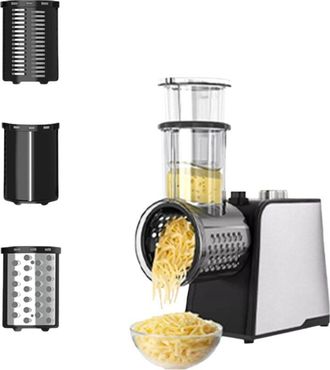 OEM Cortador De Verduras El&eacute;ctrico, Rallador De Queso De Gran Calibre, Rallador De Verduras El&eacute;ctrico De 250 W, Rallador Multifuncional, Rallador De Zanah
