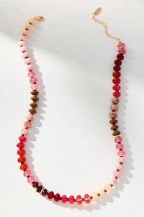Anthropologie Rainbow Stone Necklace