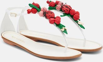 Aquazzura Sandalias Botanica de efecto rafia
