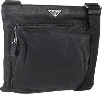 Prada Pre-owned Cross Body Bags, female, Black, Size: ONE SIZE Pre-owned Vintage Cross Body Bag