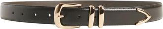 Favorite Daughter Womens Jordan Belt In Dark Brown Gold