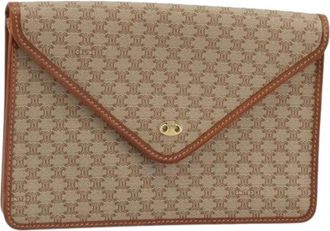 Celine Pre-owned Vintage Clutch - Dames - Vintage Clutch - Beige - ONE Size - Leer - Vintage