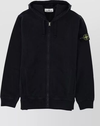Stone Island cotton zip-up hoodie