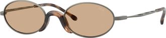 Diesel Dl 1023T Zonnebril - unisex - Zonnebrillen - Grijs - 48 MM - Accessoires
