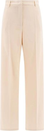 F.it Broeken, Dames, Wit, XS, Polyester, Wijde Broeken