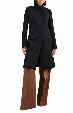 Reiss Max Wool Blend Coat in Black at Nordstrom, Size 4 Us