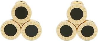 Bulgari Orecchini a clip Bvlgari in oro giallo 18 carati con onice 2010-2020 - Nero