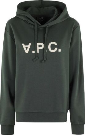 A.P.C. Grand VPC Sweatshirt - Dames - Hoodies - Groen - 2XS - Hoodies & sweatvesten