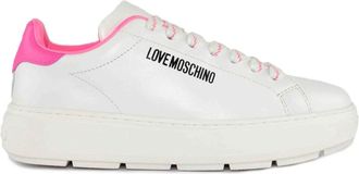 Love Moschino Sneakerd Bold 40 - Dames - Sneakers - Wit - 37 EU - Leer - Schoenen