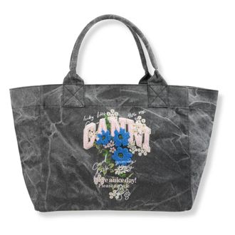Ganni Borsa Tote Reversibile XXL - - Bags - Donna - Grigio - ONE SIZE