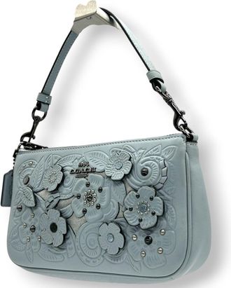 Coach Leather Suede Handbag Pouch (Pre-Owned)