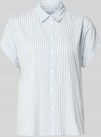 Sams&oslash;e & Sams&oslash;e Regular Fit Bluse aus Viskose-Elasthan-Mix Modell MAJAN in Hellblau, Gr&ouml;&szlig;e XS