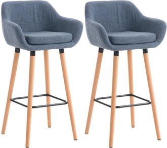 Clp Clp - Set De 2 Taburetes Grant En Tela Azul