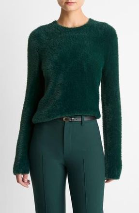 Vince Eyelash Crewneck Sweater in Juniper at Nordstrom Rack, Size X-Small