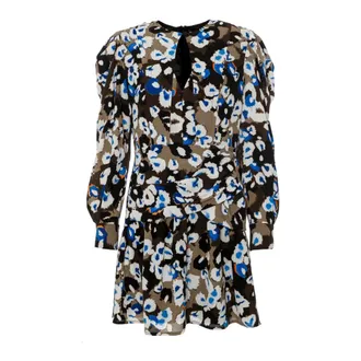 Lala Berlin Short Dresses, female, Multicolor, Size: M Short V-neck Dress