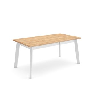 Skraut Home Skraut Home - Mesa Comedor, Mesa Fija Cocina Y Sal&oacute;n, 170, Para 8 Comensales, Patas De Madera, Estilo Moderno, Roble