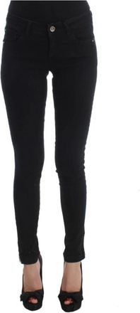 Costume National Zwarte Slim Fit Designer Jeans - Dames - Skinny Jeans - Zwart - W26 - Katoen - Jeans