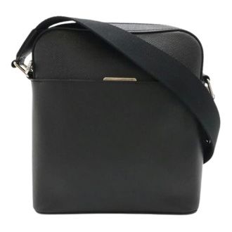Louis Vuitton Pre-owned Taiga Anton Leren Schoudertas - Heren - Pre-owned - Zwart - Maat: ONE Size Leer