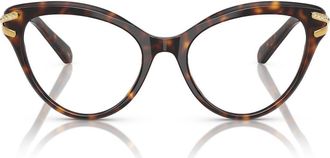 Swarovski 55mm Cat Eye Optical Glasses in Havana at Nordstrom