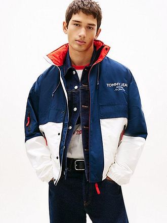 Tommy Hilfiger Water Repellent Colour-Blocked Oversized Windbreaker