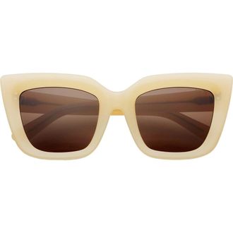 Freyrs Eyewear Portofino Cat Eye Sunglasses in Tan at Nordstrom