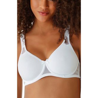 Lascana Womens 2 Pk Sheer Accent T-Shirt Bras in Black & White at Nordstrom, Size 32Dd