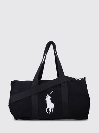 Polo Ralph Lauren Borsa a cilindro da bambino in canvas di cotone con logo