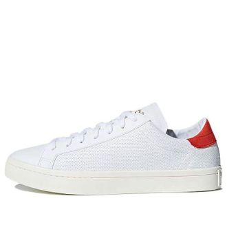 adidas originals Courtvantage Casual Skate Shoes White Red Unisex White Red CQ2566