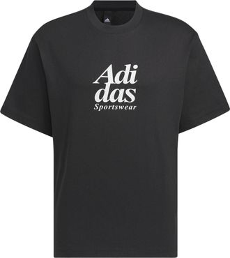 adidas Graphic T-Shirt Asia Sizing Black White IT3925