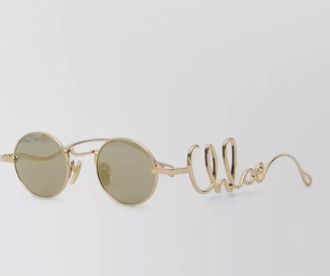 Chlo&eacute; metal round sunglasses