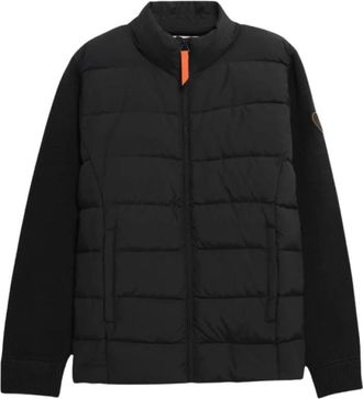 Gertrude Gewatteerde Rits Cardigan Alessandro - Heren - Winterjassen - Zwart - XL - Nylon - Jassen