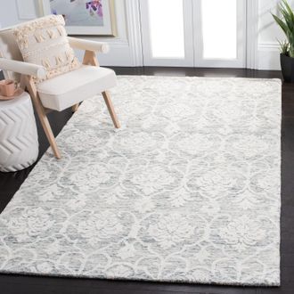 Safavieh Metro Hand Made Area rug, Dark Grey / Ivory Traditional Style Non-Shedding