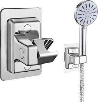 OEM Soporte Para Cabezal De Ducha, Soporte Universal Ajustable 360&deg;, Potente Soporte Para Cabezal De Ducha Sin Necesidad De Taladrar, Soporte De Pared Par