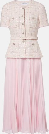 Self Portrait Embellished midi dress