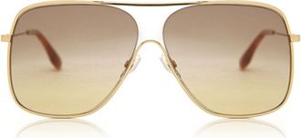 Victoria Beckham VB132S 709 Womens Sunglasses Gold Size 61