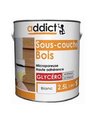 Addict Peinture Sous-couche Bois 2.5l Blanc - Addict