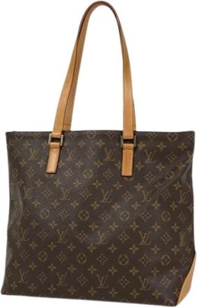 Louis Vuitton Pre-owned Tote Bags, female, Brown, Size: ONE SIZE Pre-owned Cabas Mezzo Tote Bag
