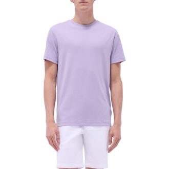 Bugatchi Hank Solid Pima Cotton T-Shirt in Lilac at Nordstrom, Size Xx-Large
