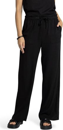 Thread & Supply Arcadia Drawstring Wide Pants in Black at Nordstrom, Size Medium