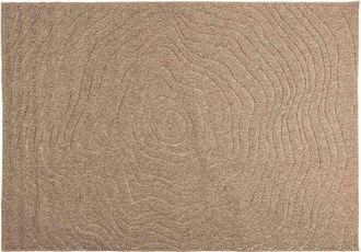 vidaXL Alfombra Para Interiores Y Exteriores Agira Natural Poli&eacute;ster Vidaxl