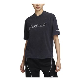 Nike (WMNS) Nike Sportswear Logo T-shirt Asia Sizing Black FZ4886-010