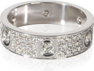 Cartier Pre-Owned Cartier White Gold Diamond Love Ring