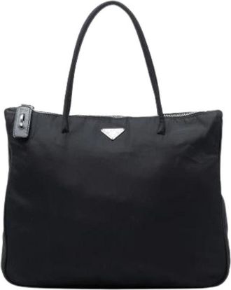 Prada Pre-owned Vintage Tote Bag - Dames - Vintage Shopper - Zwart - ONE Size - Nylon - Vintage