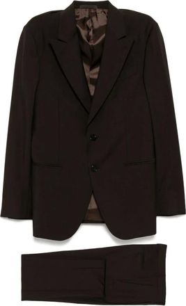 Caruso Dark Brown Single-Breasted Suit Set