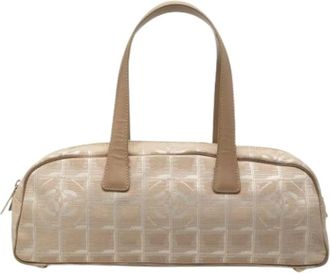 Chanel Borsa Vintage Pre-owned in Nylon - - Pre-owned - Donna - Beige - ONE SIZE