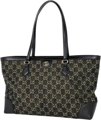 Gucci Pre-owned Tote Bags, female, Black, Size: ONE SIZE Pre-owned Vintage Tote Bag