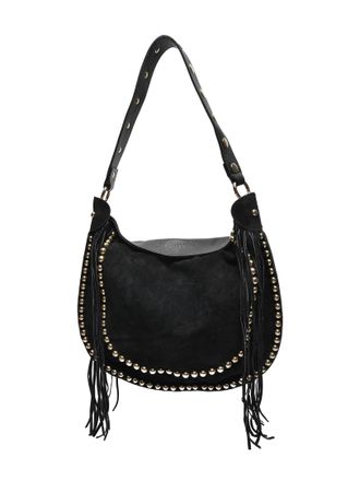 Isabella Rhea Zwart Rundleer Tas