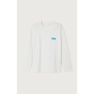 American Vintage Losvallend, halflang T-shirt met lange mouwen en ronde hals, GIXY